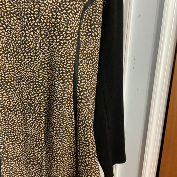 VINTAGE DESIGN TODAYS JACKET 1X BLACK WITH ANIMAL PRINT BUTTON FRONT MADE IN USA - Picture 5 of 11